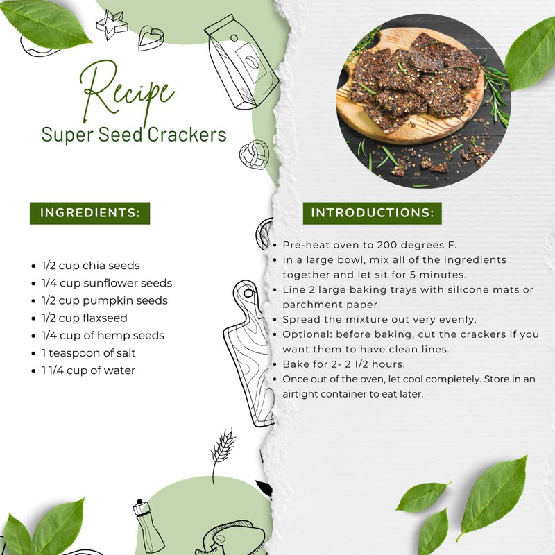 Organic Super Seeds Mix, 2-Pack – Raw Chia, Flax Seed, Hemp, Pumpkin & Sunflower gallery