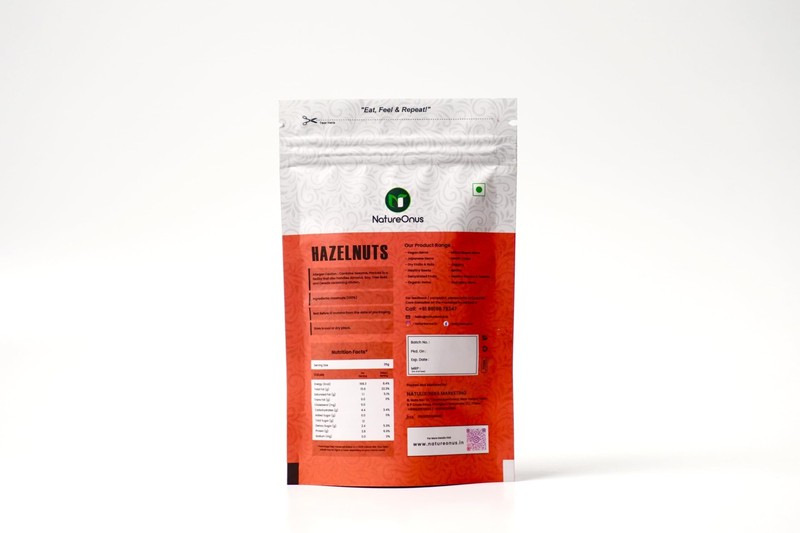 Natureonus Hazelnuts 100g | Raw Dehulled Premium Nuts | Healthy & Tasty Snack gallery
