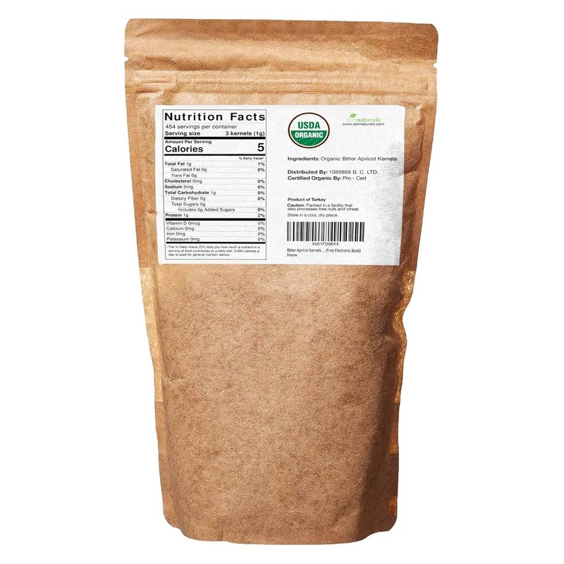 Bitter Apricot Kernels Organic Raw 1LB - USDA Organic Certified – Product of ... gallery