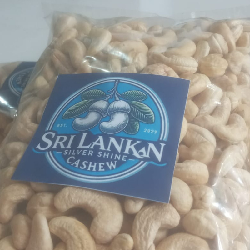 Sri Lankan Best Quality premium 100% Pure Natural Ovend SilverShine Cashew Nuts