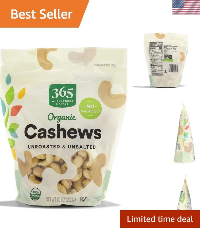 Organic Cashews, 10 Ounce