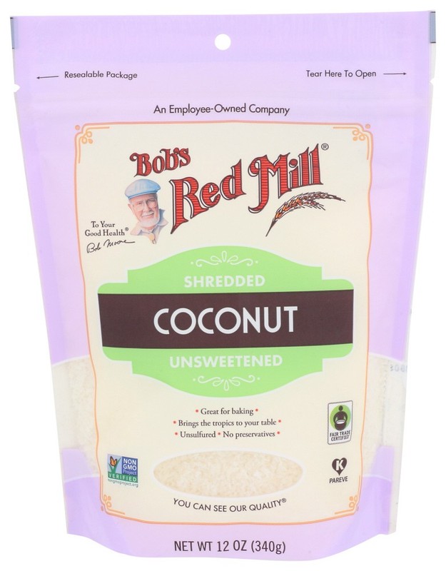 (Pack of 12) Bob’s Red Mill Shredded Coconut Flakes Natural Baking 12 Oz