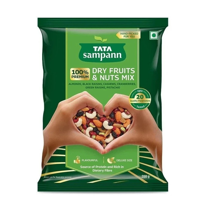 Tata Sampann Dry Fruits & Nuts Mix 200g