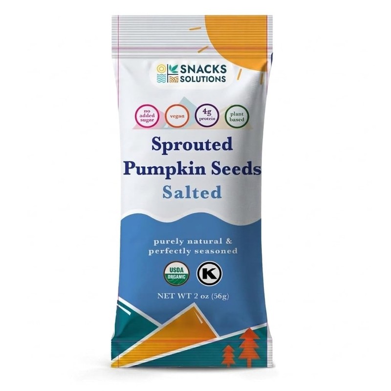 Sprouted Pumpkin Seeds 2 oz Pack 8 USDA Organic Kosher Protein Zinc Magnesium gallery