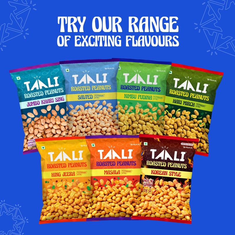 Taali Roasted Salted Peanuts 4x150g | Crunchy, Healthy, Gluten-Free Snacks gallery