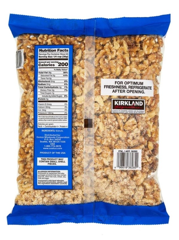 Kirkland Signature Walnut Halves, 3 lbs gallery