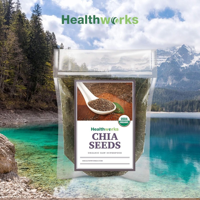 Superfoods Natural Raw Chia Seeds - 32 Oz / 2 Lbs - Premium & All-Natural - Cont gallery