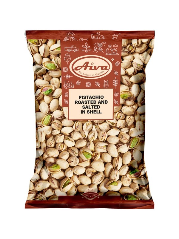 Aiva Pistachio Roasted & Salted In Shell 14 OZ | Crunchy Dry Fruits, Tasty Snack gallery