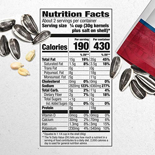 DAVID Roasted and Salted Original Jumbo Sunflower Seeds, 5.25 oz (Pack of 5) gallery
