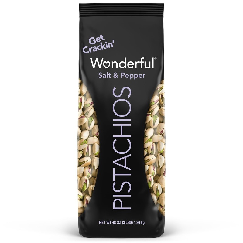 In Shell, Salt & Pepper Flavored Nuts, 48 Ounce Bag, Protein Snacks, Gluten F…