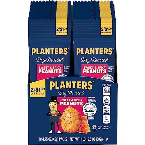 PLANTERS Sweet & Spicy Dry Roasted Peanuts 1.75 oz 108 Pack gallery