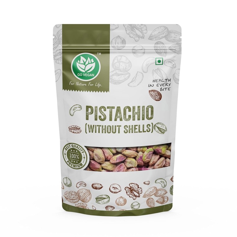 Go Vegan Pistachios Without Shell 500gm gallery
