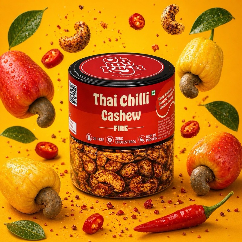 Thai Chilli flavoured cashew- No Oil- Roasted. Appetaizer 125 gns gallery