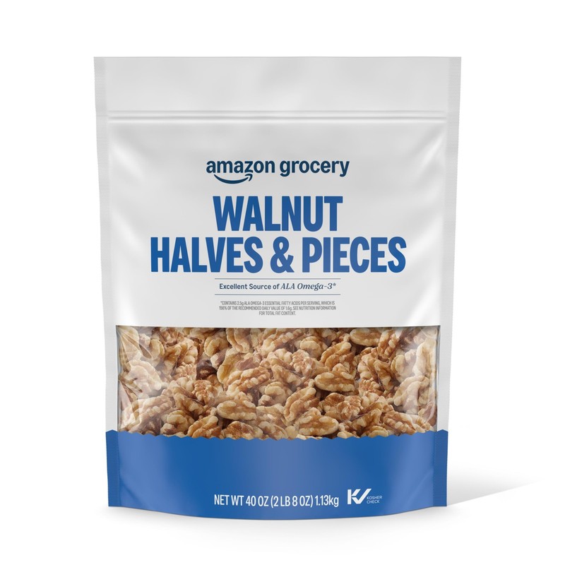 , Walnut Halves & Pieces, 40 Oz (Previously Happy Belly, Packaging May Vary)