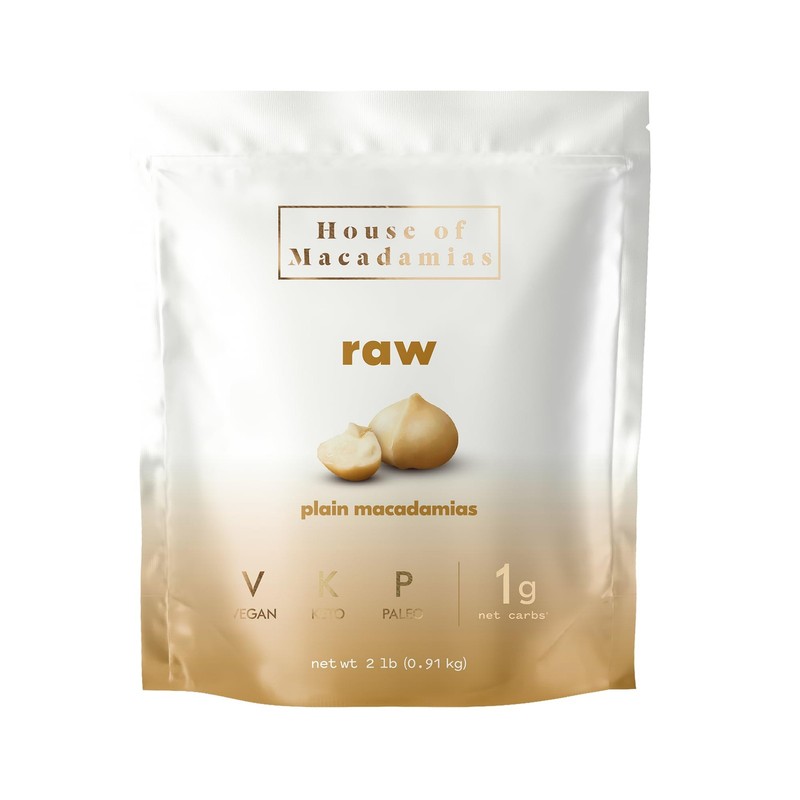 Raw Unsalted Macadamia Nuts (2lbs) – 3rd part lab tested, Unroasted, Natural,…