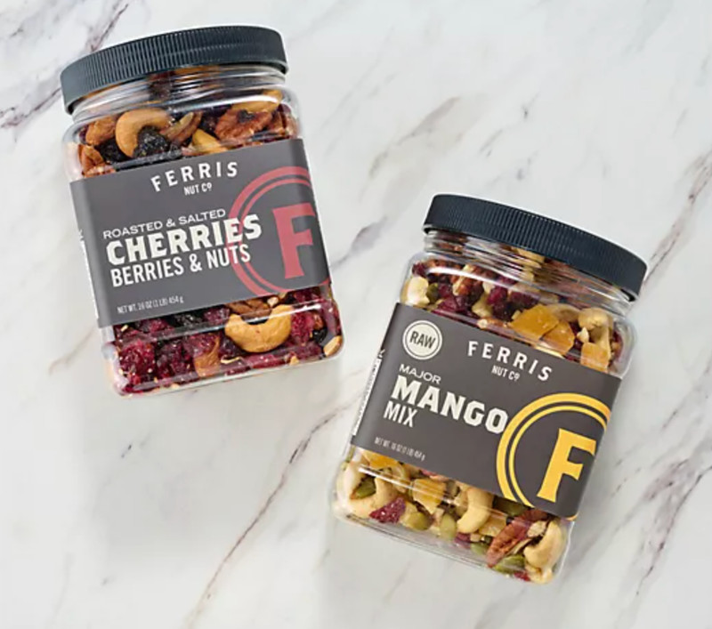 Ferris Nut Co. 2-Pack 16oz Fruit & Nut Mix Jars gallery