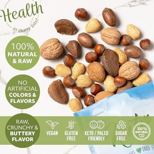 Mixed Nuts In Shell - Almonds, Walnuts, Hazelnuts, Pecans, Brazil Nuts | No Addi gallery