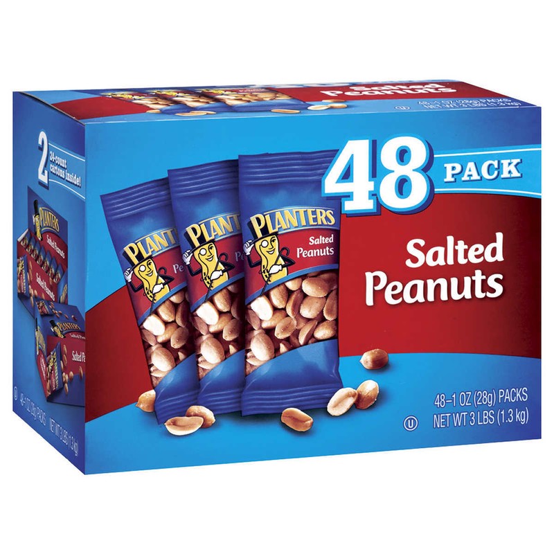Planters Peanuts, Salted, 1 oz, 48-count