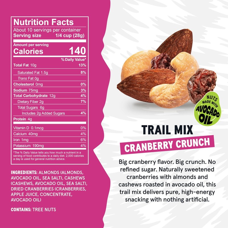 Wild Fox Trail Mix – Healthy Plant-Based Snack Made With Pure Avocado Oil And... gallery