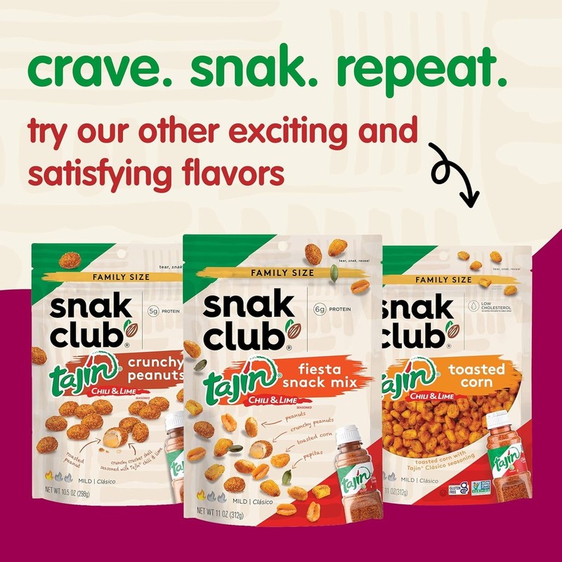 Tajin Peanuts, Roasted Nuts with Chili and Lime Seasoning, Mild, 12 oz Reseal... gallery