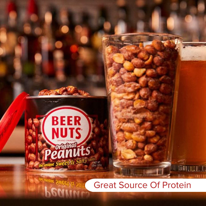 BEER NUTS Original Peanuts - Travel Size Sweet & Salty Bar Nuts - Gluten Free, K gallery