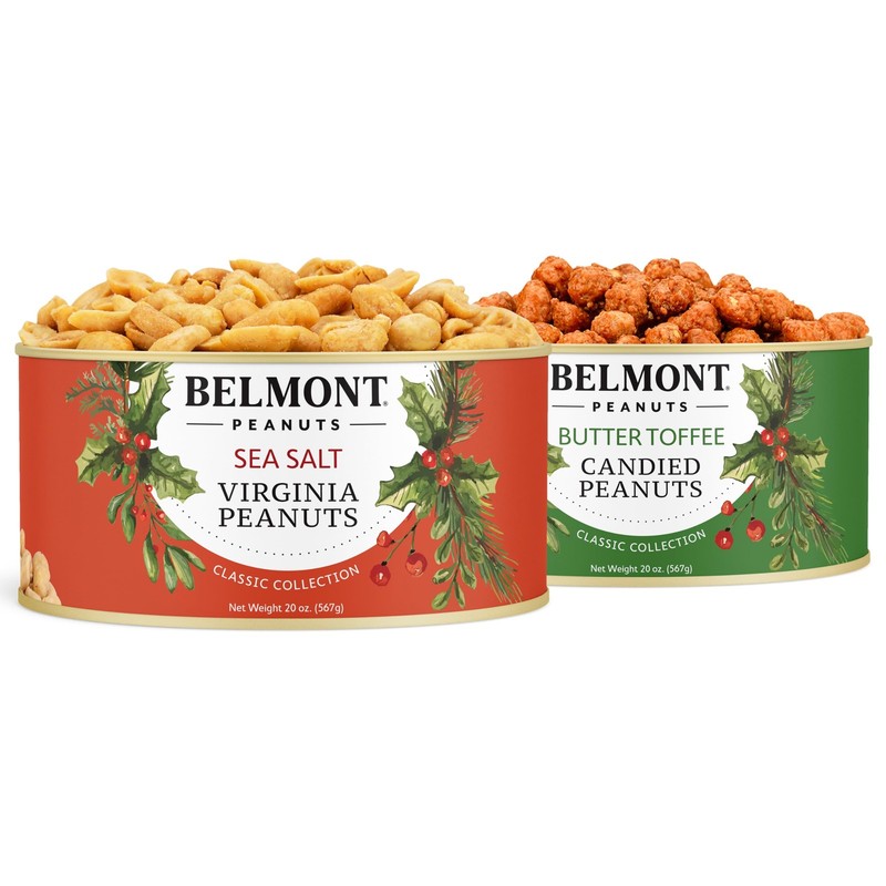 Belmont Peanuts Holiday Gift Bundle with Sea Salt and Butter Toffee Virginia …