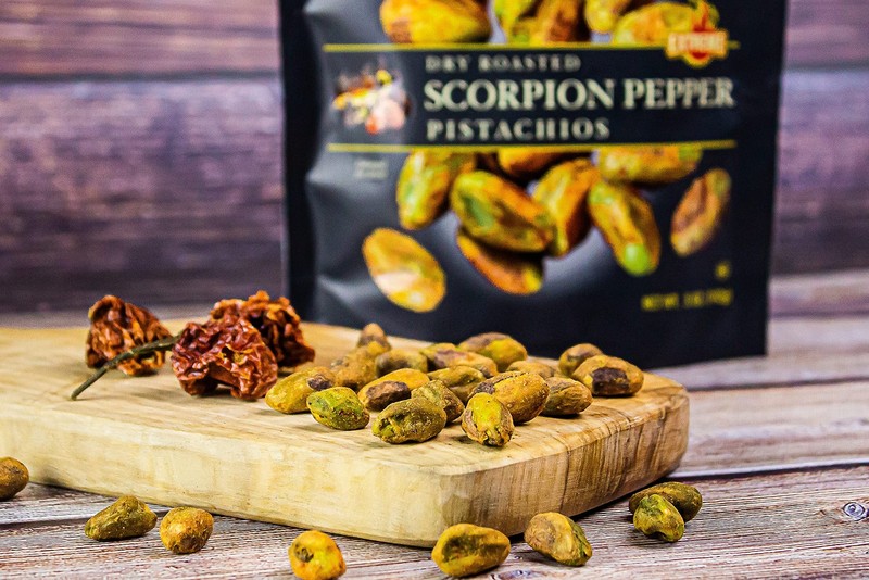 Pistachios, Scorpion Pepper Extreme Flavor Pistachios Value Bag, Naturally Seaso gallery