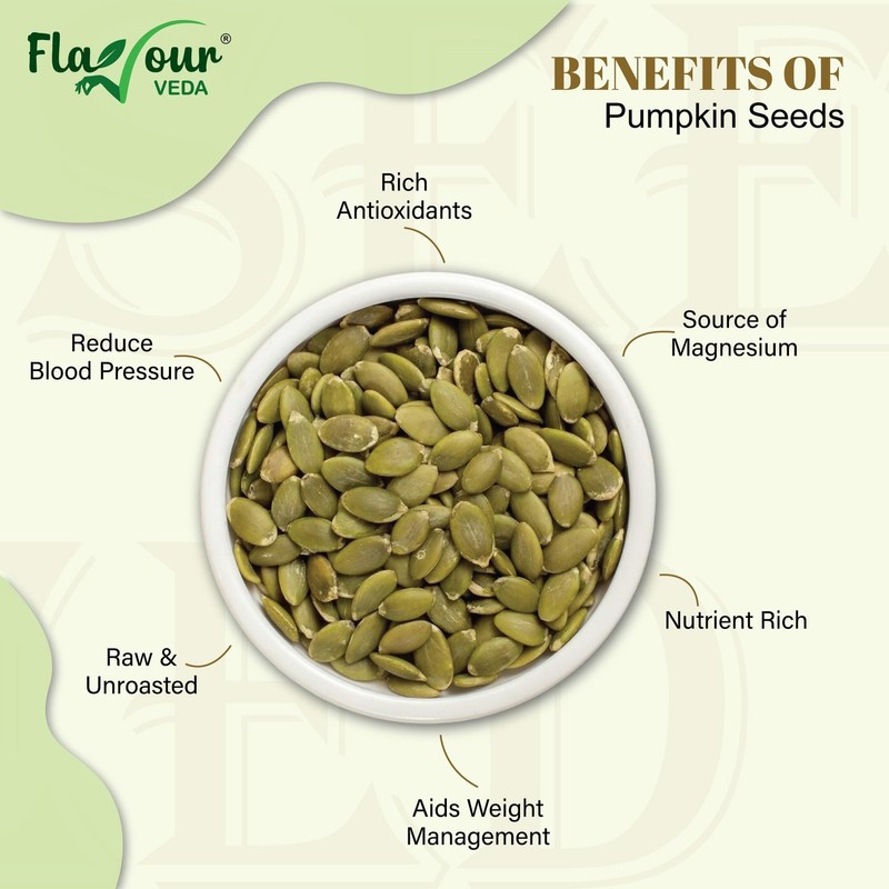 Flavour Veda Pumpkin & Sunflower Seeds 100g x2 | Fibre Rich Raw Superfood Combo gallery