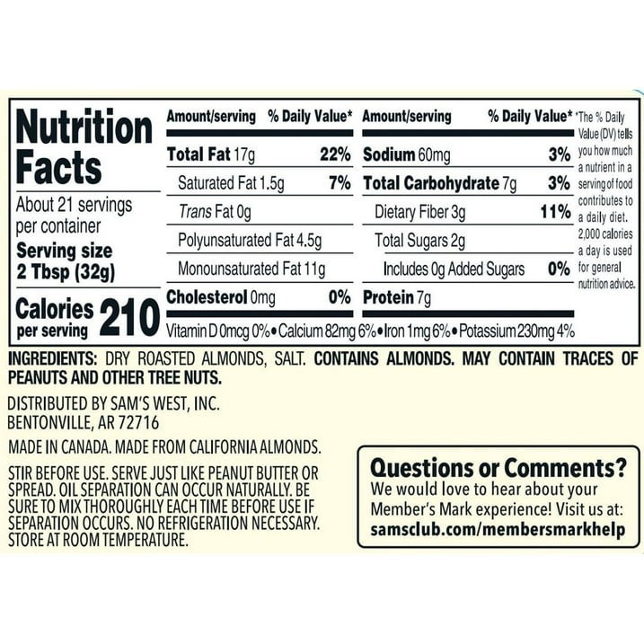 Member's Mark Almond Butter, 24 oz - Creamy & Natural. Free Shipping gallery