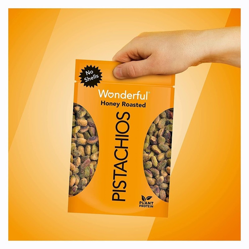 (10) Wonderful Pistachios No Shells, Honey Roasted Nuts 5.5 Ounce Resealable Bag gallery