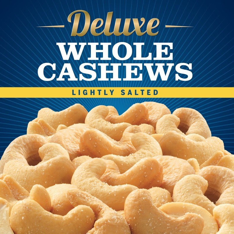 Planters Deluxe Lightly Salted Whole Cashews, 18.25 oz Canister gallery