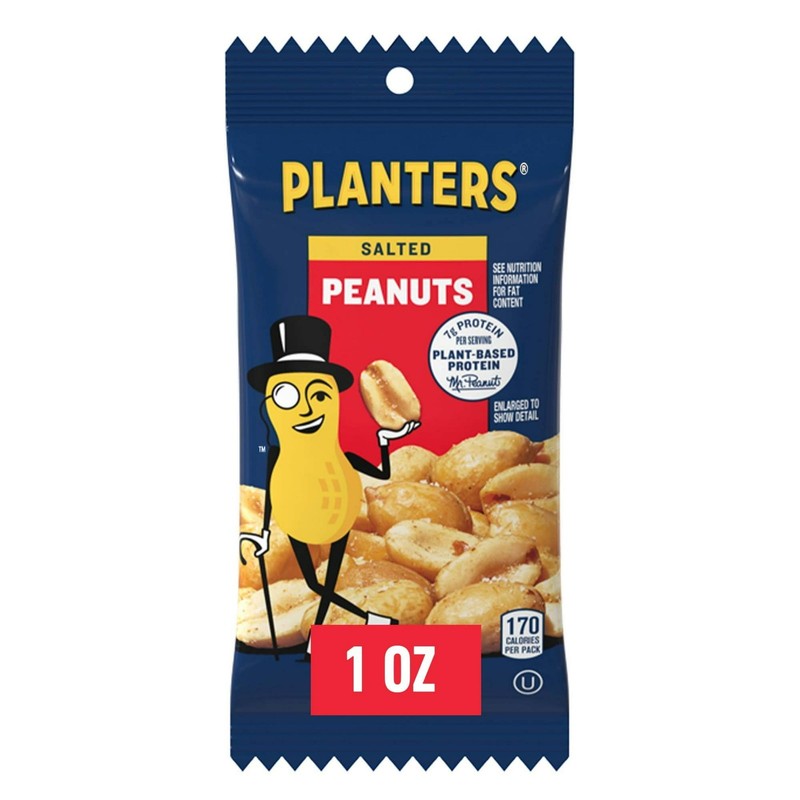 (2 pack) Planters Salted Peanuts, Plant Based Protein, 10-1 oz. Bags gallery