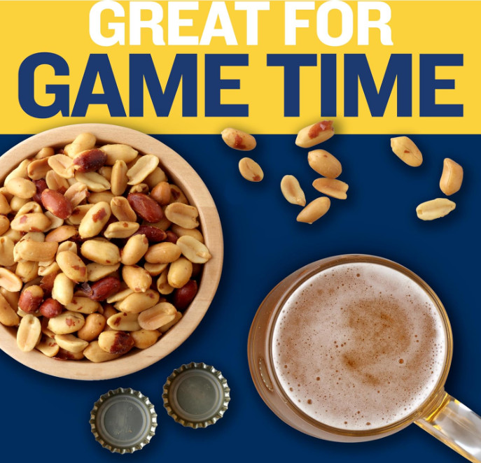 PLANTERS Salted Cocktail Peanuts, Party Snacks, Plant Based Protein 16oz 1 gallery