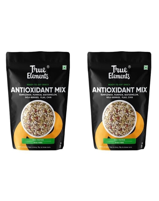 True Elements Antioxidant Mix Seeds 125g * 2 Seeds Mix for Eating Roasted Seed.