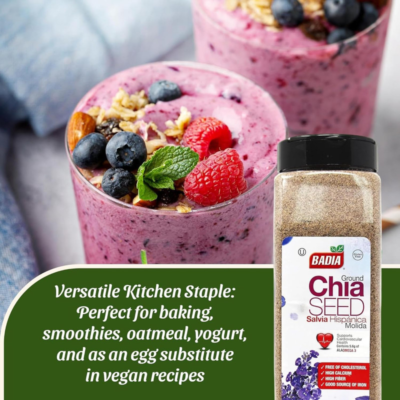 Ground Chia Seeds, 16 Oz – Superfood for Smoothies, Baking & Cooking – Source of gallery