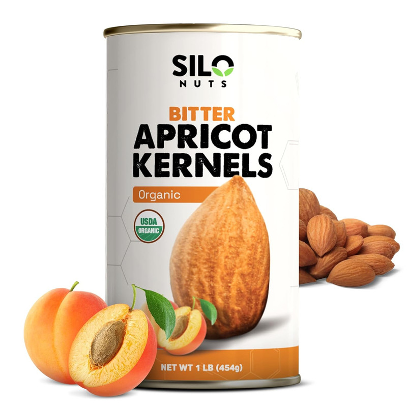 Organic Bitter Apricot Kernels – 16 Oz USDA Certified Organic Bitter Apricot See