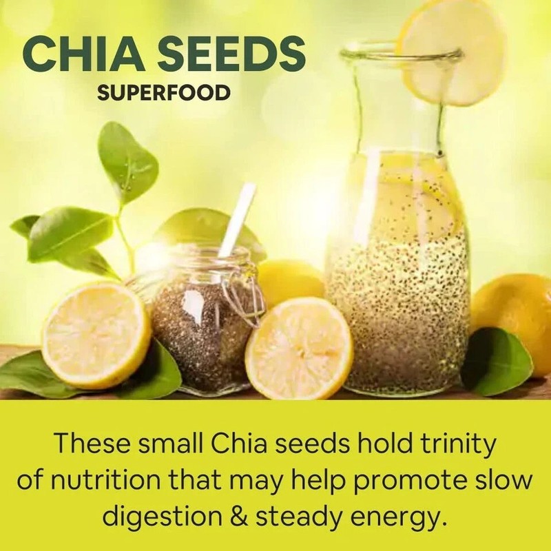5:15PM Certified Organic Chia Seeds Raw Unroasted Black 200G free shipping w.wid gallery
