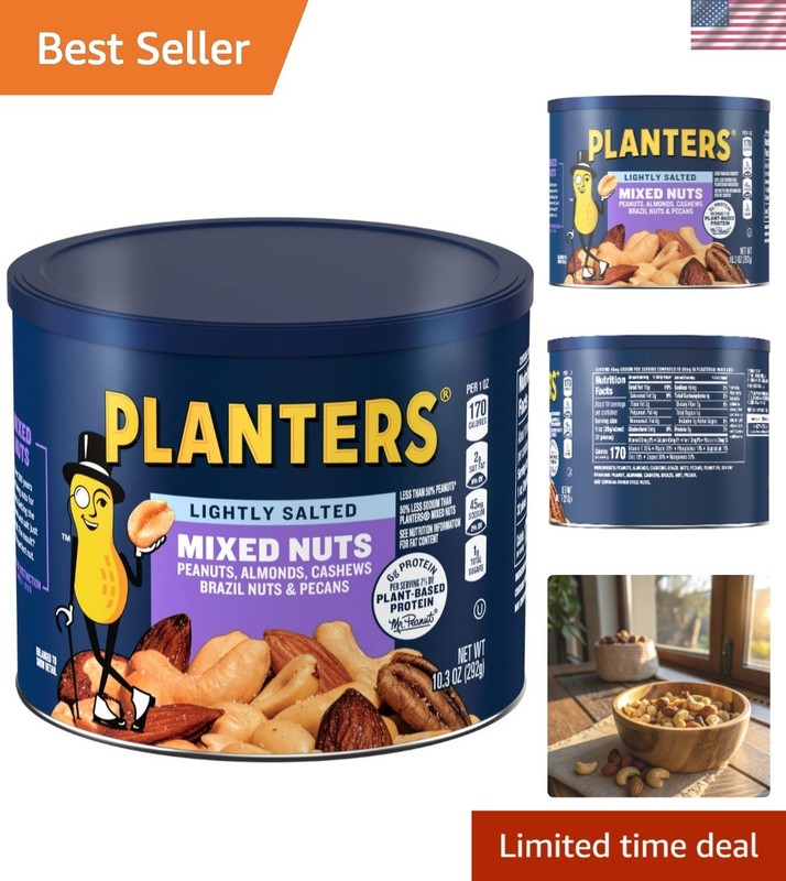 Cashews Roasted Lightly Salted Mix Nuts Snack – Plant-Based Protein Party Sna…