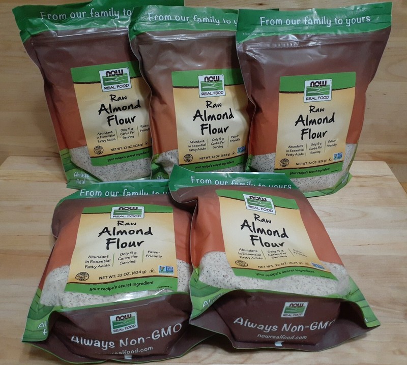 3 PK NOW FOODS Real Raw ALMOND FLOUR 22 oz 624g Gluten-Free Non GMO Raw 26 SERV gallery