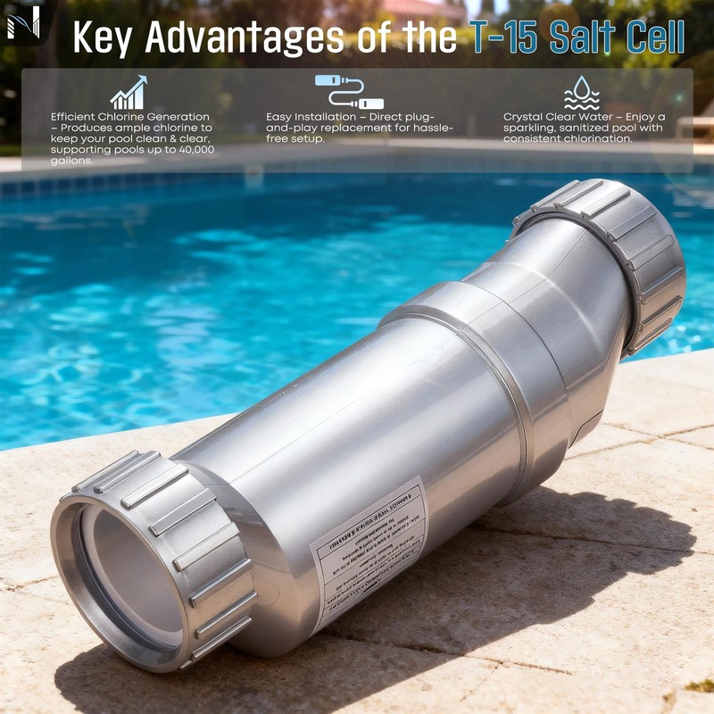 Salt Cell T-15 Replacement Fit for Hayward W3T-CELL-15, BLT15H, Upgraded Pool... gallery