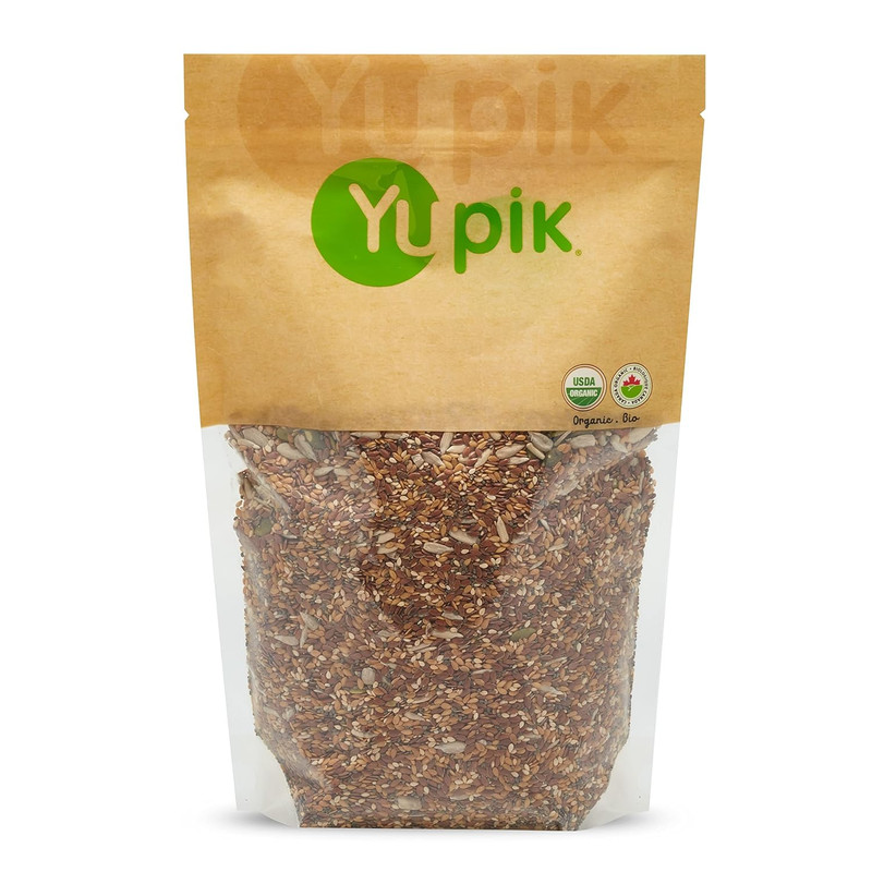 Yupik Organic Super 6 Seeds Mix, 2.2 Lb (35.2 Oz), Gmo-Free, Kosher, Vegan, Rich gallery