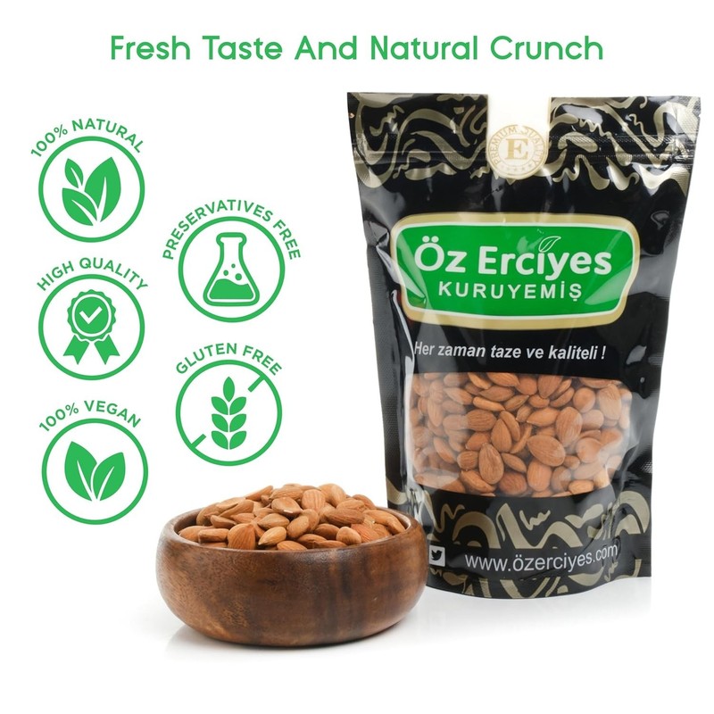 Organic Bitter Raw Apricot Kernels 8.8 Oz | Gluten-Free Superfood gallery