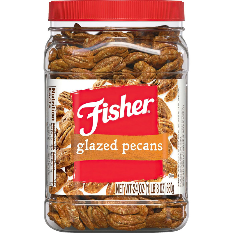 Snack Glazed Pecans Candied, 24 Oz (Pack of 1), Junior Mammoth Candied Pecans, P gallery