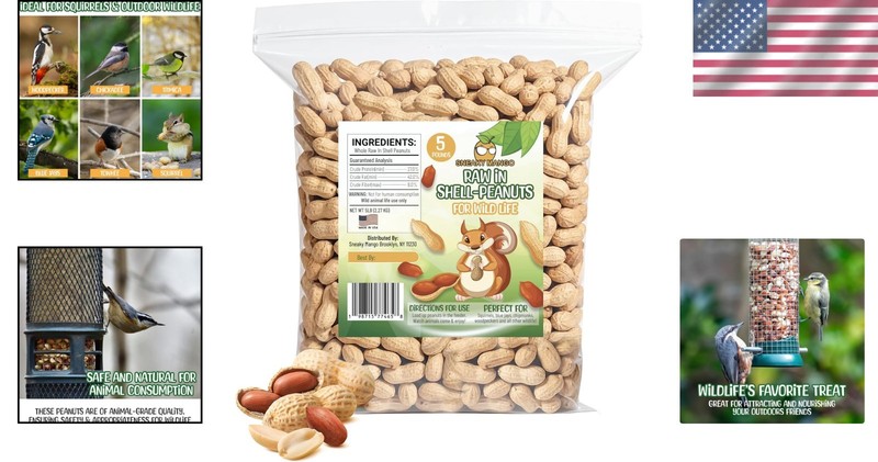 Raw Peanuts in Shell - 5 Pounds for Wildlife Nutrition and Attraction gallery