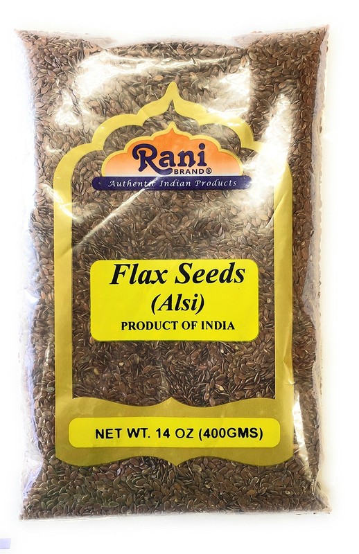 Rani Flax Seeds Whole Raw (Alsi, Linum usitatissimum) 14oz (400g)