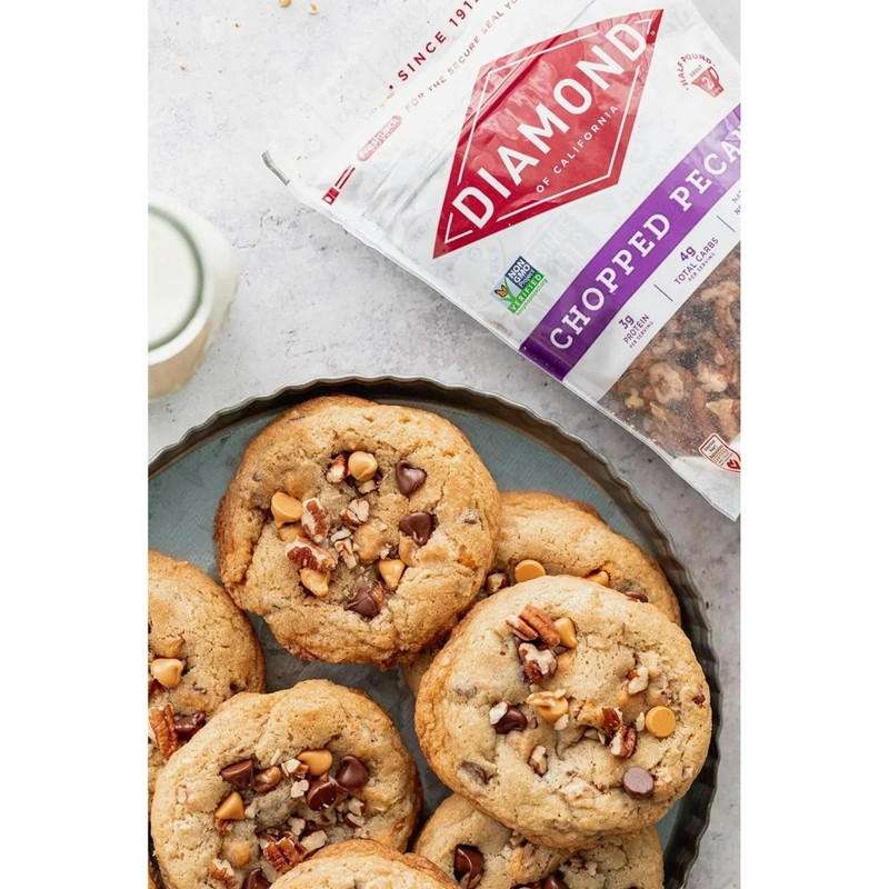 Diamond of California chopped Pecans, 3g protein, 8 oz Bag....... gallery