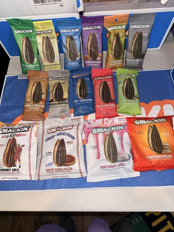 Smackin Sunflower Seeds – Sampler Pack + LIMITED EDITION 4-pack!