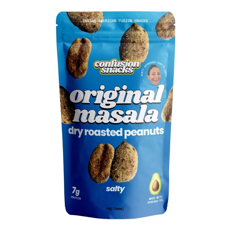 Confusion Snacks Original Masala Dry Roasted Peanuts 4oz Vegan Gluten-Free Snack
