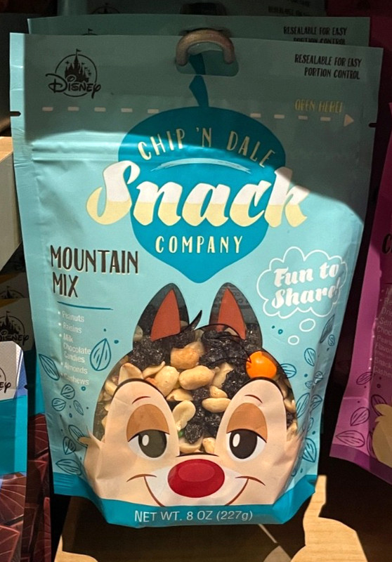 Disney parks snacks Chip & Dale Variety Nut Mix / Spicy Butter Toffee Nuts (New)