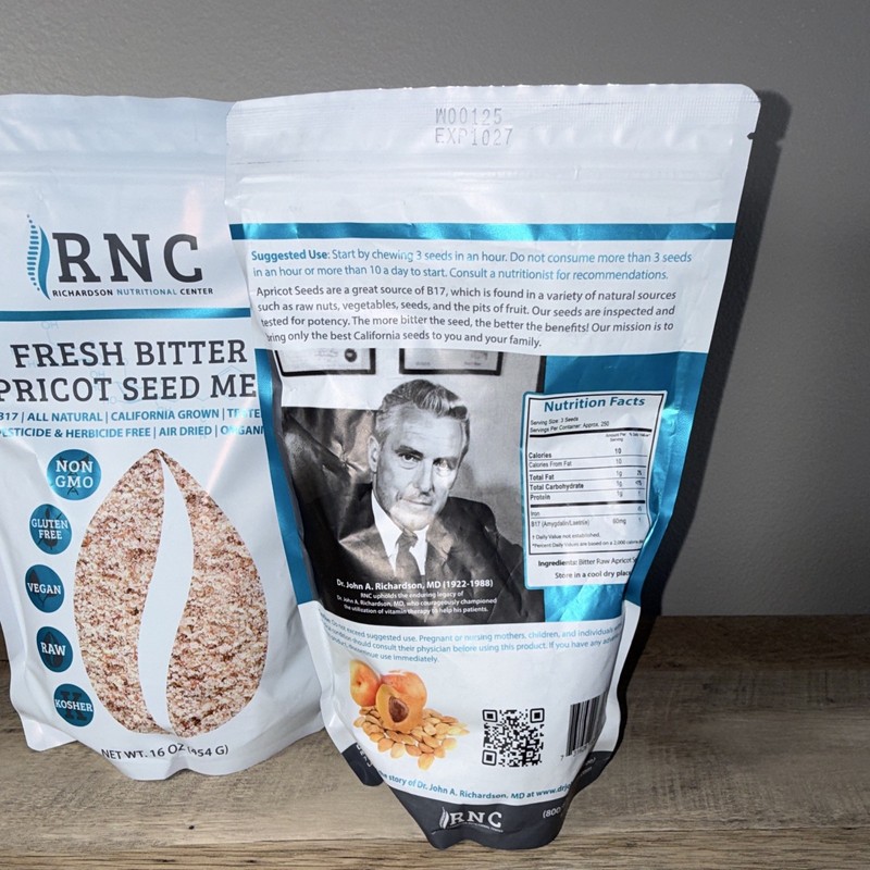 RNC Bitter Raw Apricot Seeds Whole 16 oz (454 g) Non-GMO Vegan Kosher gallery